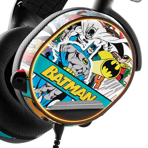 DC Comics Batman Vintage Pose Collage Art SteelSeries Arctis 3 Skin